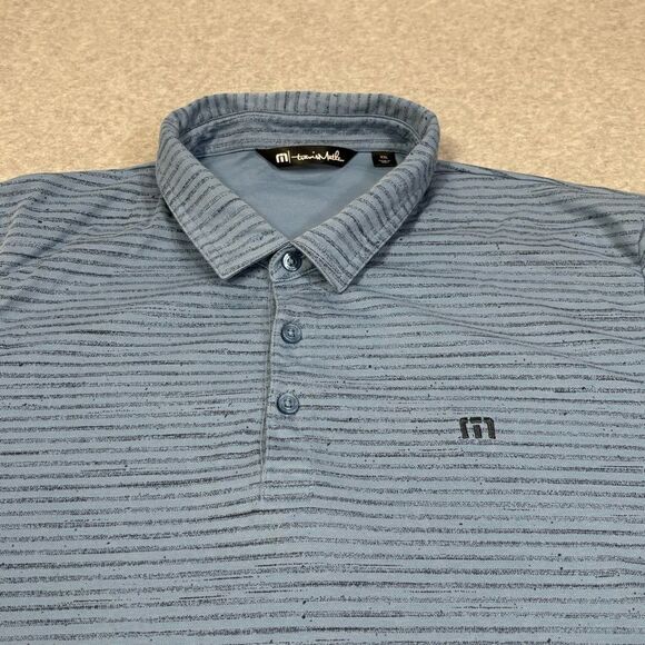 Travis Matthew Mens Polo Shirt Size XXL Blue Short Sleeve Collar Golf Summer Top - Picture 3 of 7